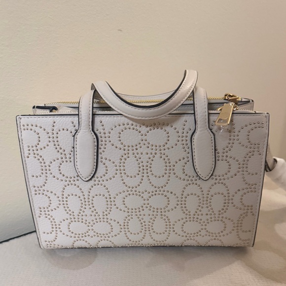 Coach Nina Small Tote Bag Pebble Leather Chalk White NWOT - Picture 4 of 11